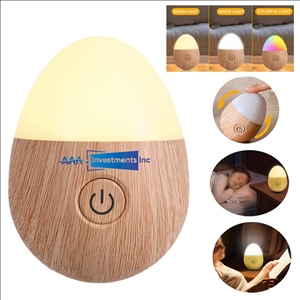 RGB Rechargeable Egg Night Light Creative LED Atmosphere Lamp